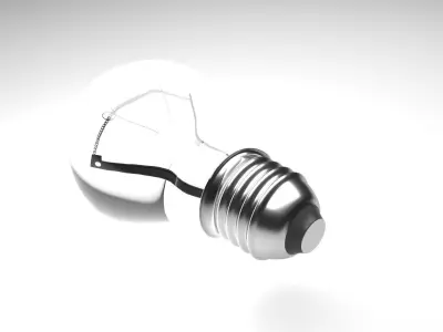 Light Bulb With Illuminating Animation 3D model
