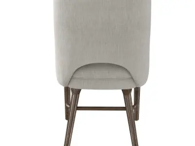 Myra Dining Chair in Savile Flannel Burke Decor  3D model