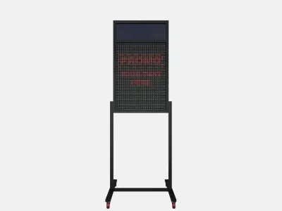 Display Stand Text Low-poly 3D model