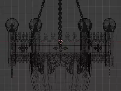 Gothic lantern 3D model