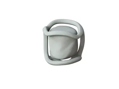 SciFi Shape Object Low Poly 123 Low-poly 3D model