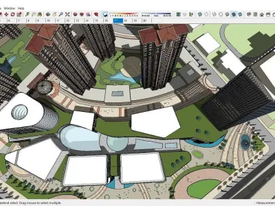 Sketchup Shopping Center E9 3D model