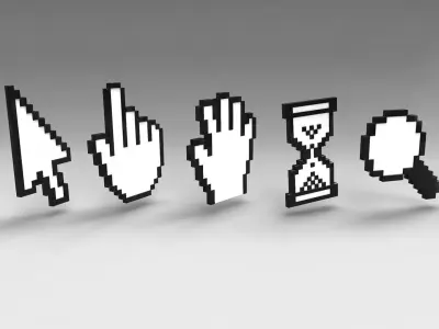 Cursor icons  3D model
