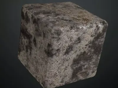 Rusty Dirty Blackish Metal Weathered PBR Seamless Texture