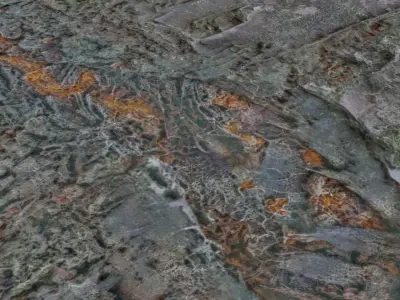 8 Wooden Surface set  3D model