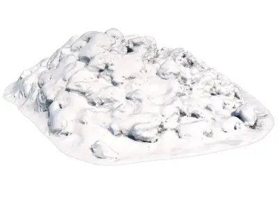 Ultra realistic a Pile of snow 3D model