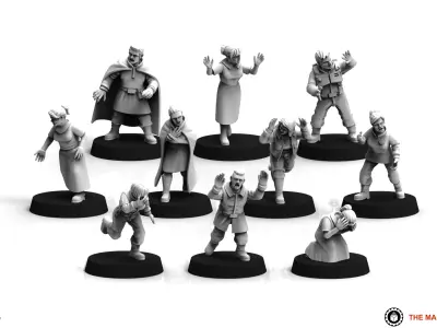 Universal Guard - Civilians Pack 1 3D print model