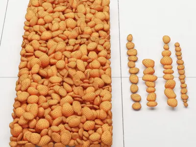 Pebble color 3D model