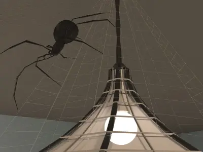 Spider Pendant Light Free 3D model