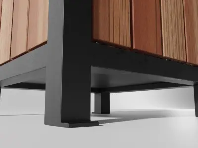 Trash Can 1 Low-poly 3D model