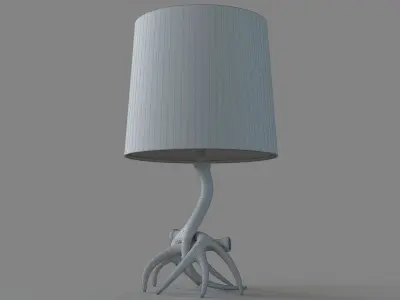 Antlers Table Lamp 3D model