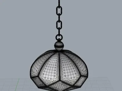 Dome Mughal lighting 3D print model 3D print model