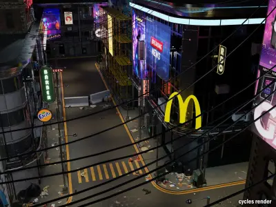 Cyberpunk 2041 Low-poly 3D model