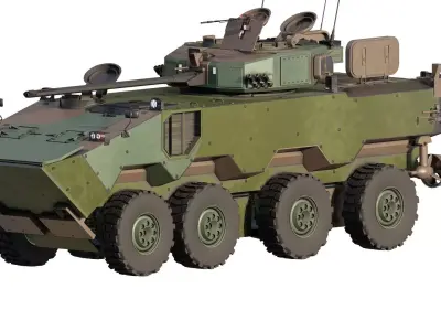MILITARY INFANTRY VEHICLE 8X8 3D model