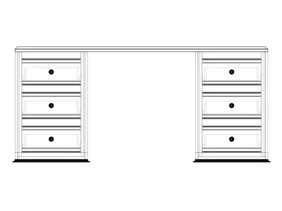 Office Table 3D model