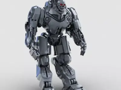 Skull Robot 3D model