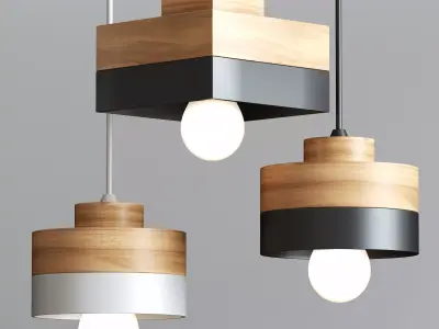 Pendant lamp 3D model 4