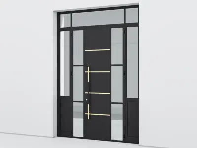 Aluminium door 287 3D model