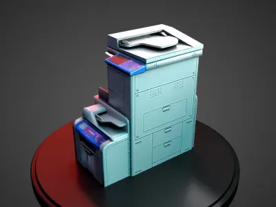 PhotoStat Machine Low-poly 3D model