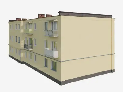 House apartment building Free 3D model purchase
