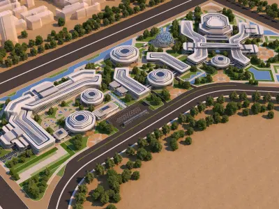 0005 - Culture Center - 2022-03 - 2Ds Plans - 3Ds Files 3D model