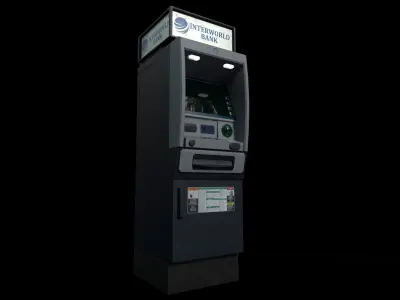 ATM Bankomat Gameready Model Low-poly 3D model