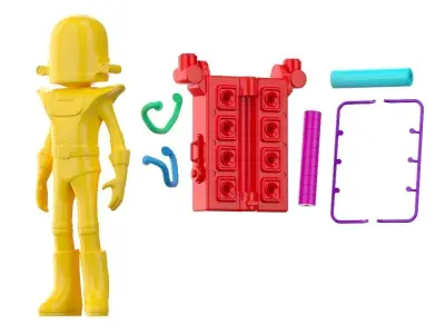 Astroneer game character 3D print model