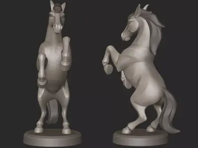 Stylized Horse  3D print model