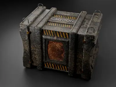 Sci-Fi Storage Crate 3D model order