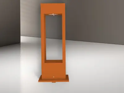 10W BOLLARD GARDEN LIGHT Free 3D model