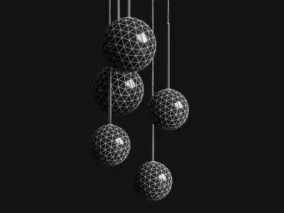 Chandelier Gallotti and Radice Bolle Solo 3D model