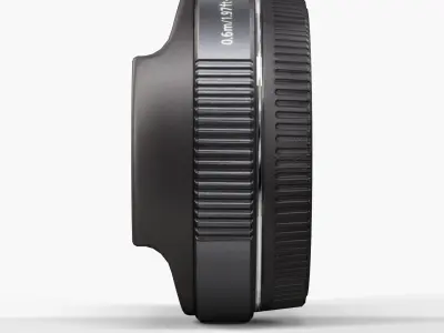 Panasonic Lumix G 12-5mm f12 3D H-FT012 3D lens Low-poly 3D model