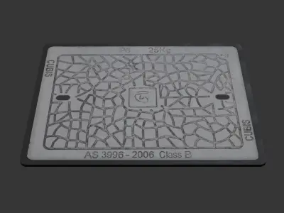 Telstra Manhole Cover 3D model