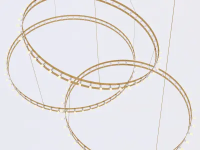 Quasar CITADEL COMPOSITION chandelier 3D model