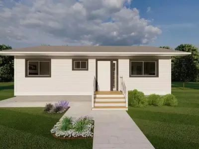 The Minimalist Retreat A Modern Concept 3D model