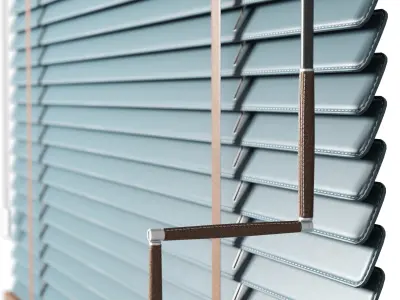 Leather blinds 120 cm Low-poly 3D model