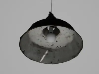 Pendent Light Low-poly 3D model