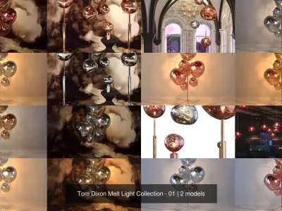 Tom Dixon Melt Light Collection - 01 3D Model Pack