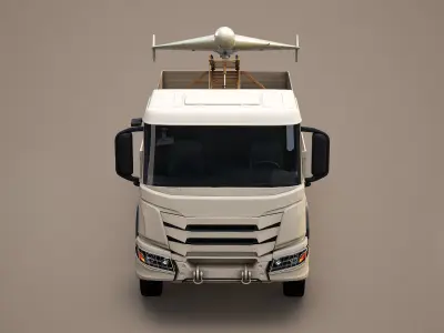  Military Transport Truck with Drone Launcher Shahed 136 