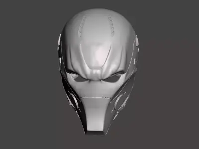 Red hood helmet 3d model for 3d printing  3D print model