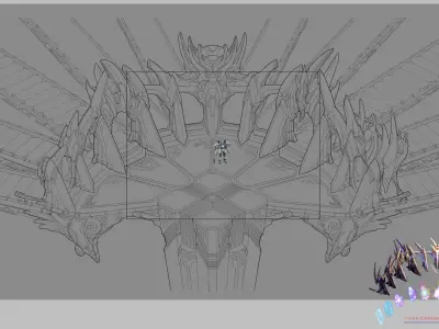 Tian guan -Admission-Door 01 3D model