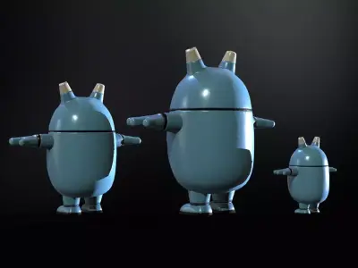 Minirobotic7Pack2 Low-poly 3D model