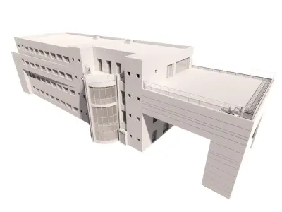 Hospital - Medical Building - 2Ds Plans - 3Ds Files 3D model