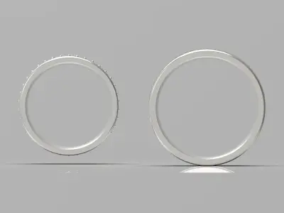 wedding couple ring cr0034 3D print model