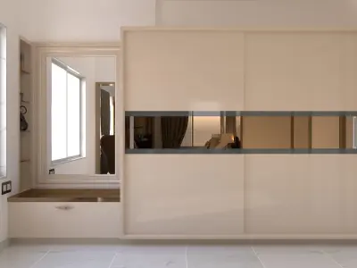 BEDROOM modern design in chennai 3D model