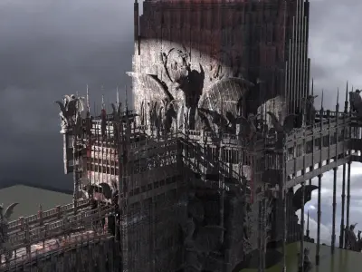 Dark ages Inquisition drake tower 1  3D model