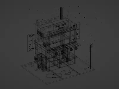 Japanese restaurant  3D model