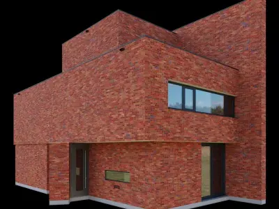 Brick Wall House by 123DV Free 3D model