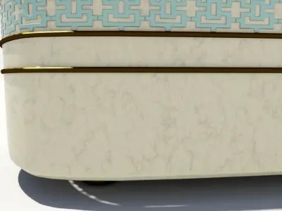 Marble Flower Bed 3D model