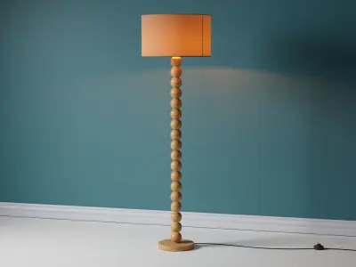 Palmer Wood Floor Lamp 3D model